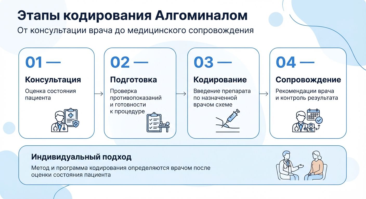 Кодирование препаратом «Алгоминал» в Берёзовском инфографика